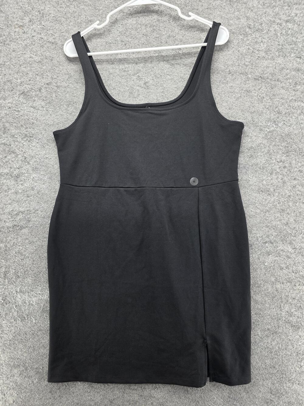 Aeropostale Dress Womens XL Black Tank Bodycon Scoop Neck Stretchy Casual Mini